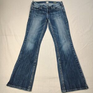 Silver Jeans Aiko Bootcut Women 28 Blue Mid Rise Stretch Denim Jeans